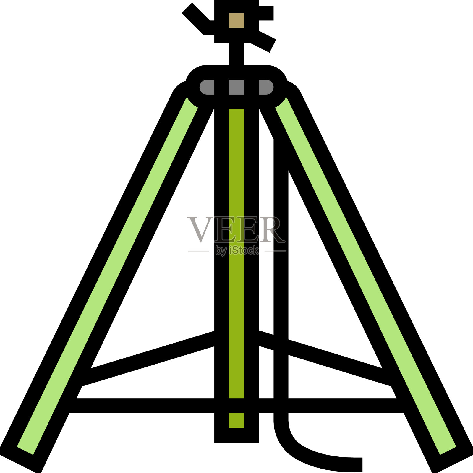 伊沃特喷灌水彩色图标插画图片素材