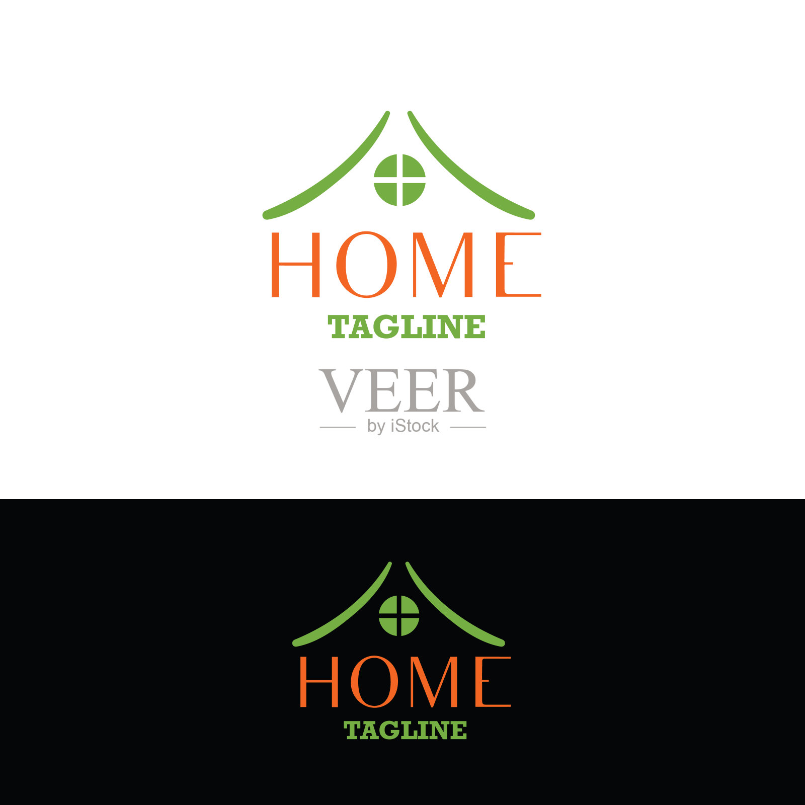 房地产标志。国内商标插画图片素材