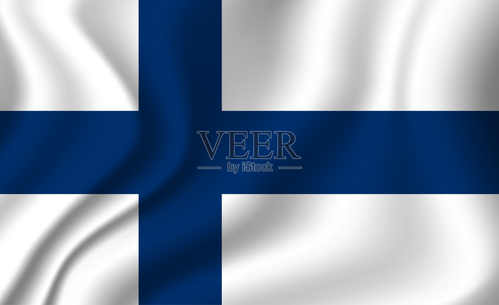 芬兰国旗。官方颜色的芬兰国家标志。模板图标。摘要向量背景插画图片素材