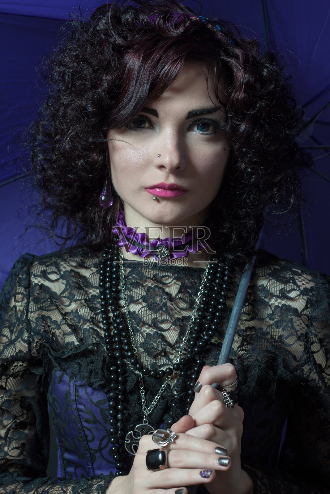 优雅的老式复古女士照片摄影图片