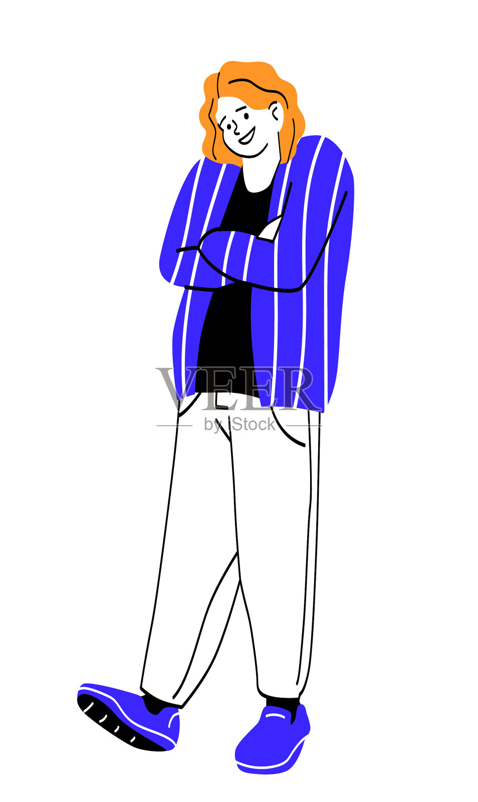 自信的人的概念设计元素图片