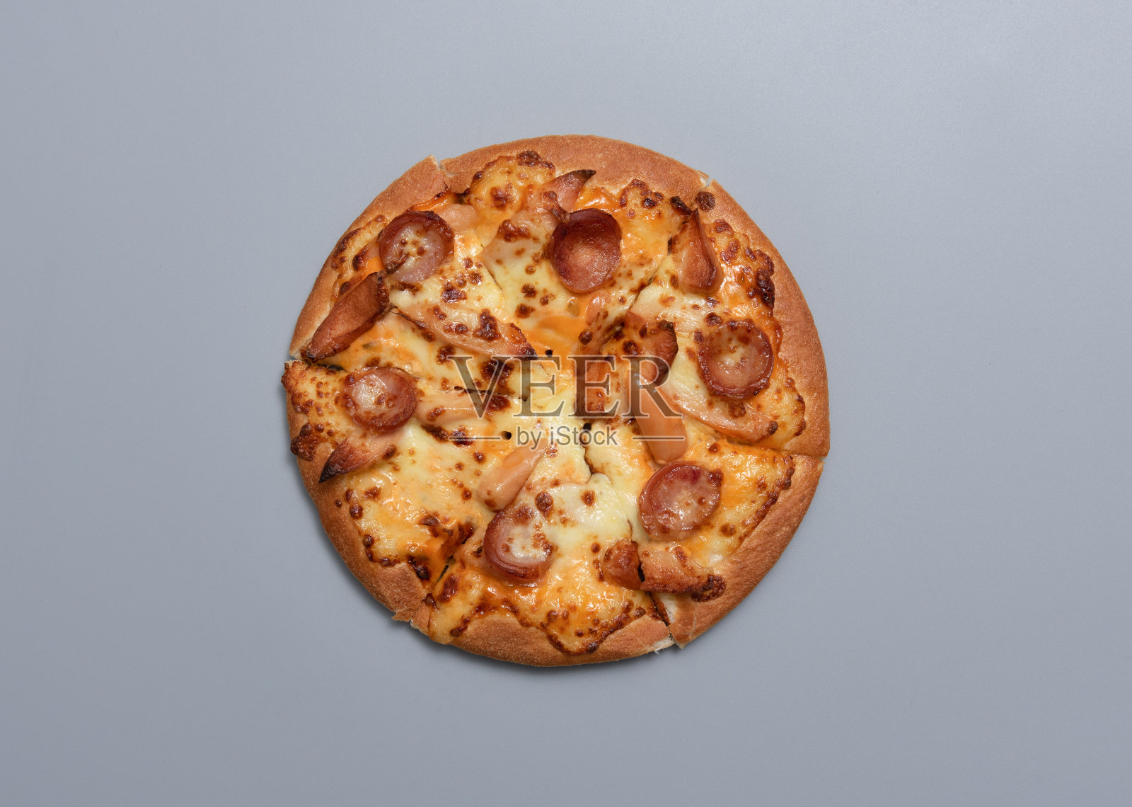 迷你小披萨,复制空间。从高处俯瞰。平躺照片摄影图片