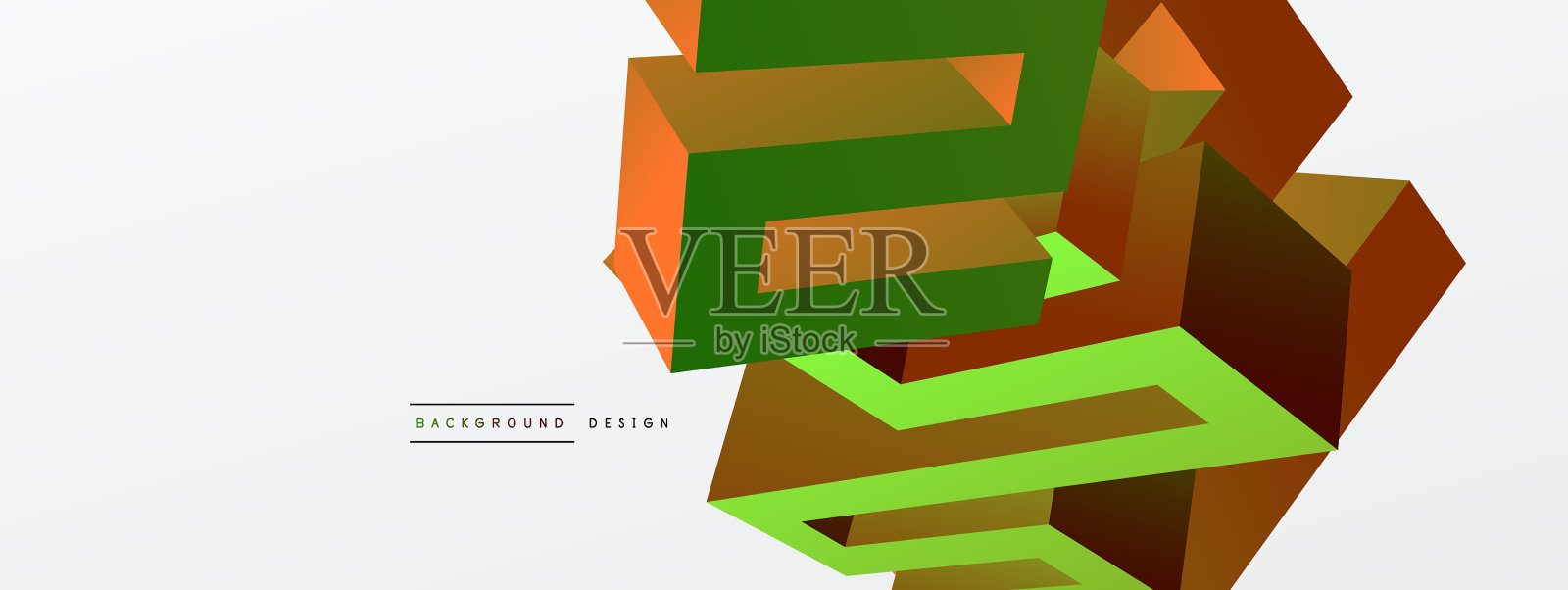 3d线条几何创意抽象背景插画图片素材