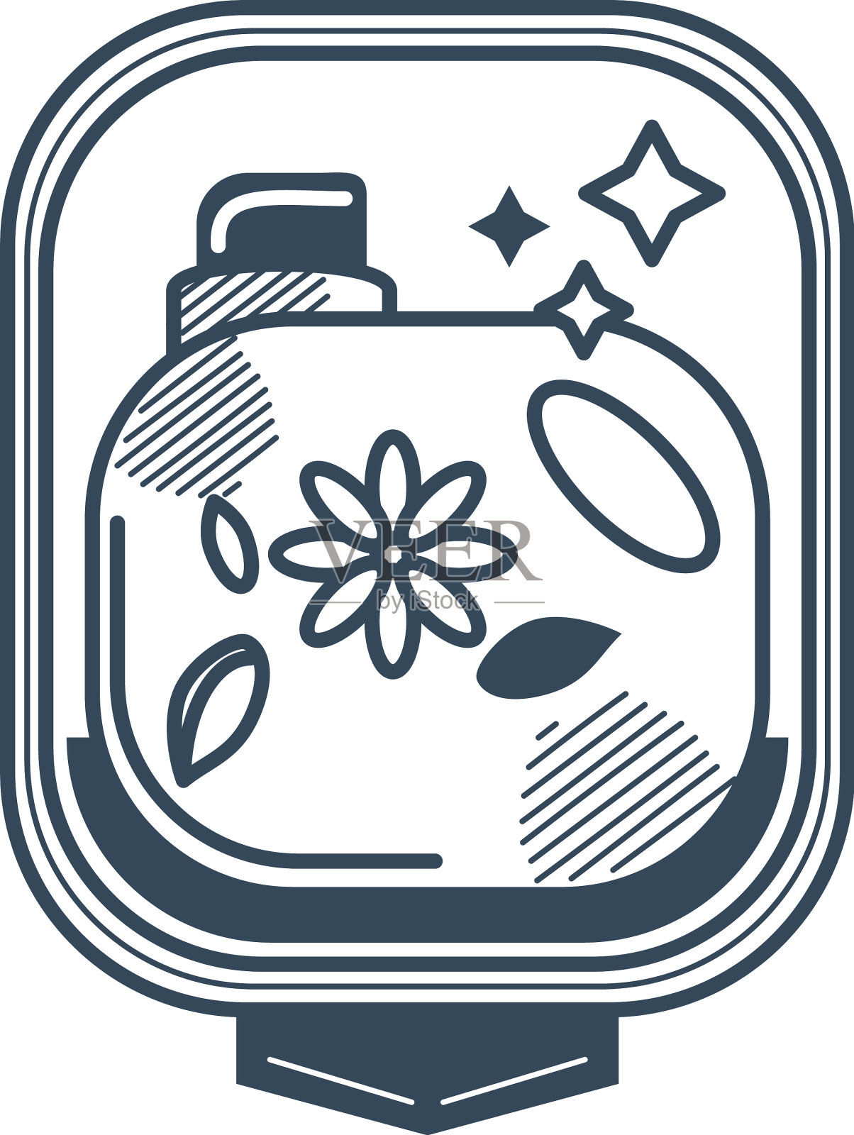 衣物柔软剂瓶图标素材