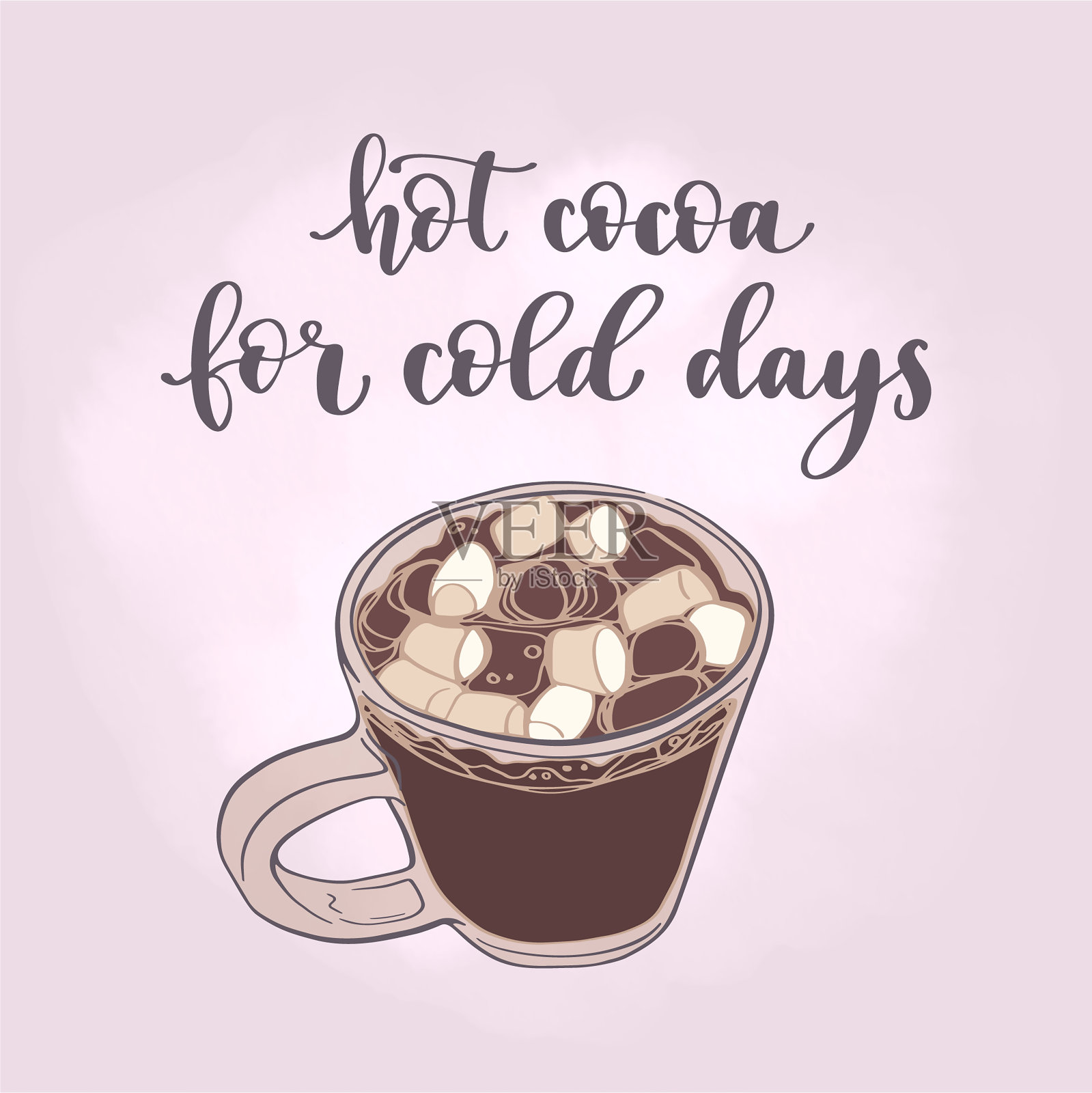 暖冬饮料报价。插画图片素材