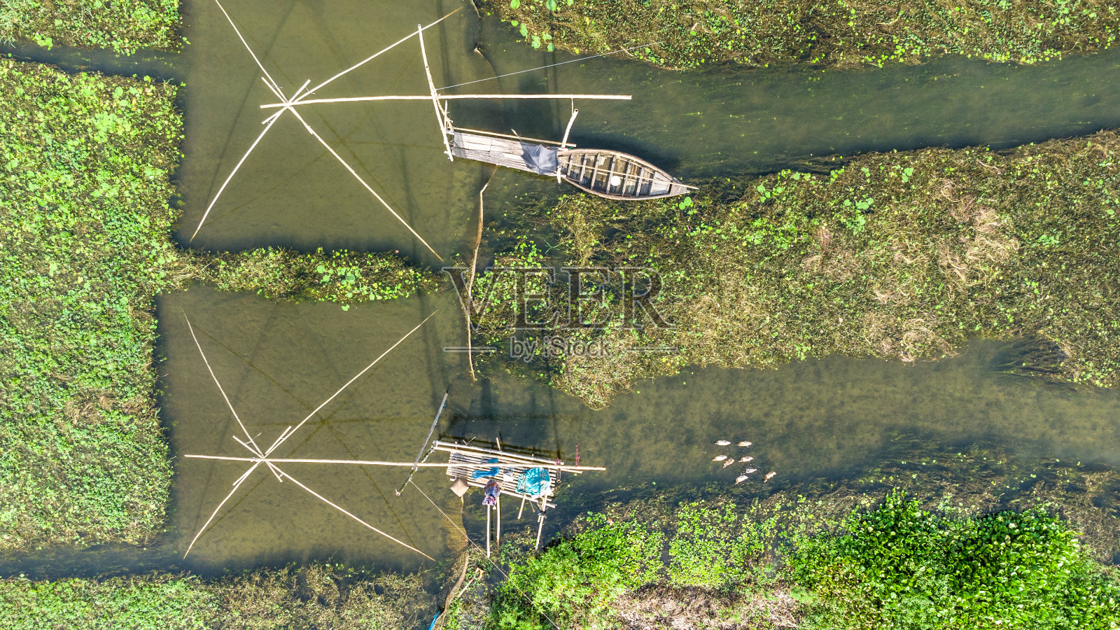 孟加拉国的传统捕鱼照片摄影图片