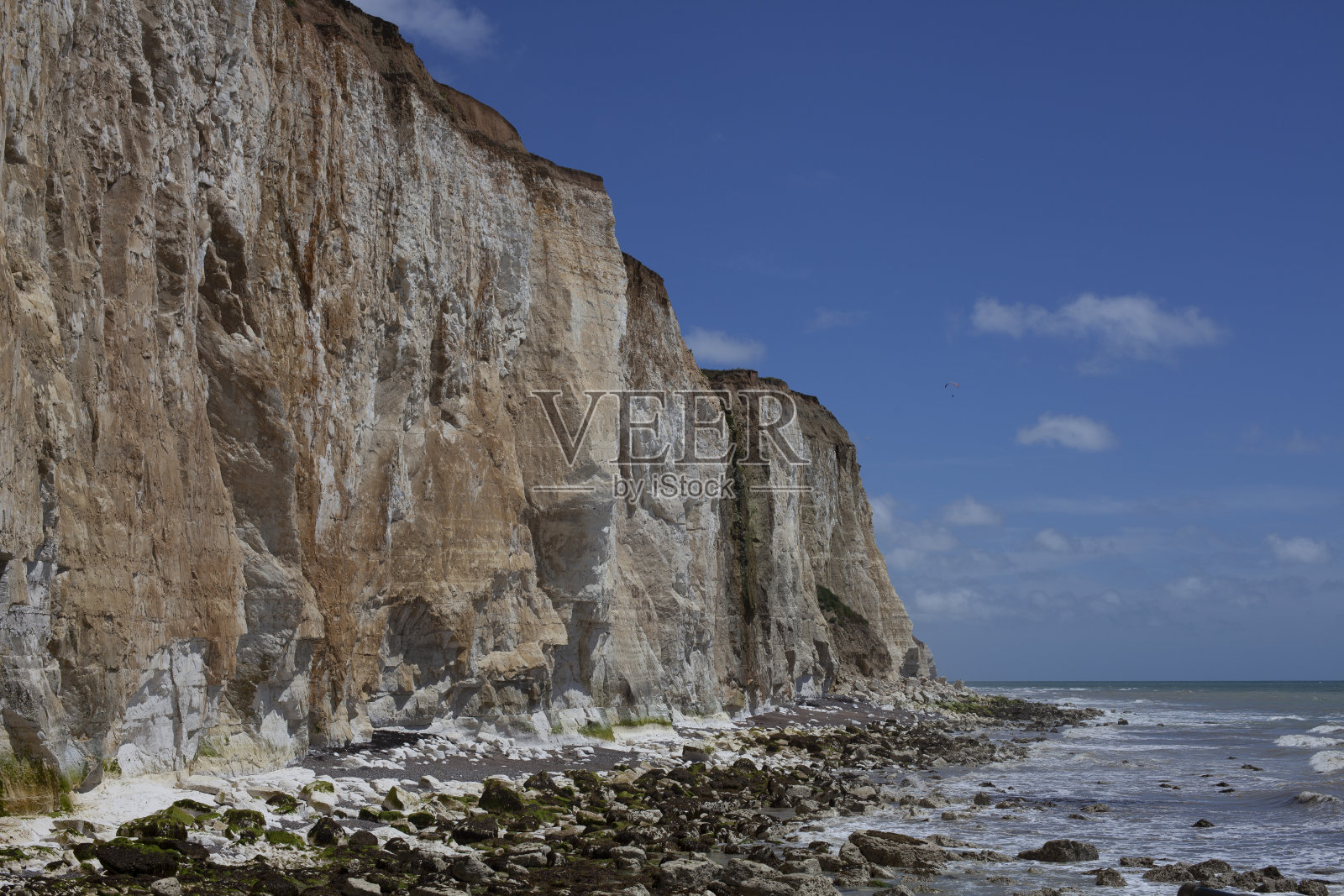 海景白色悬崖英国海岸照片摄影图片