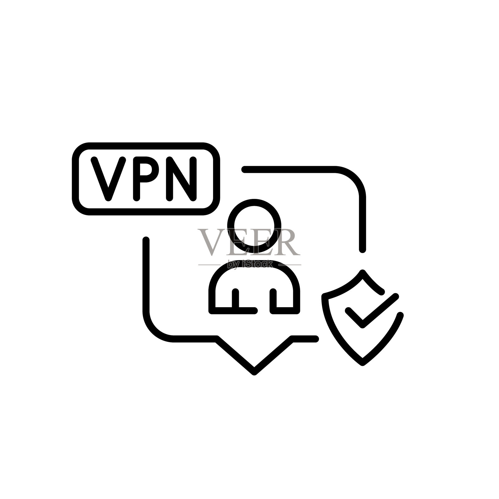 人使用VPN像素完美编辑笔画图标素材