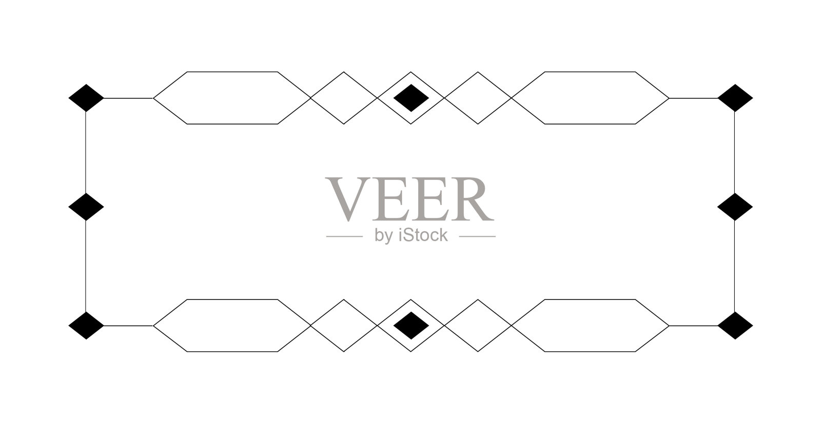 空白模板用于文本隔离文本框插画图片素材