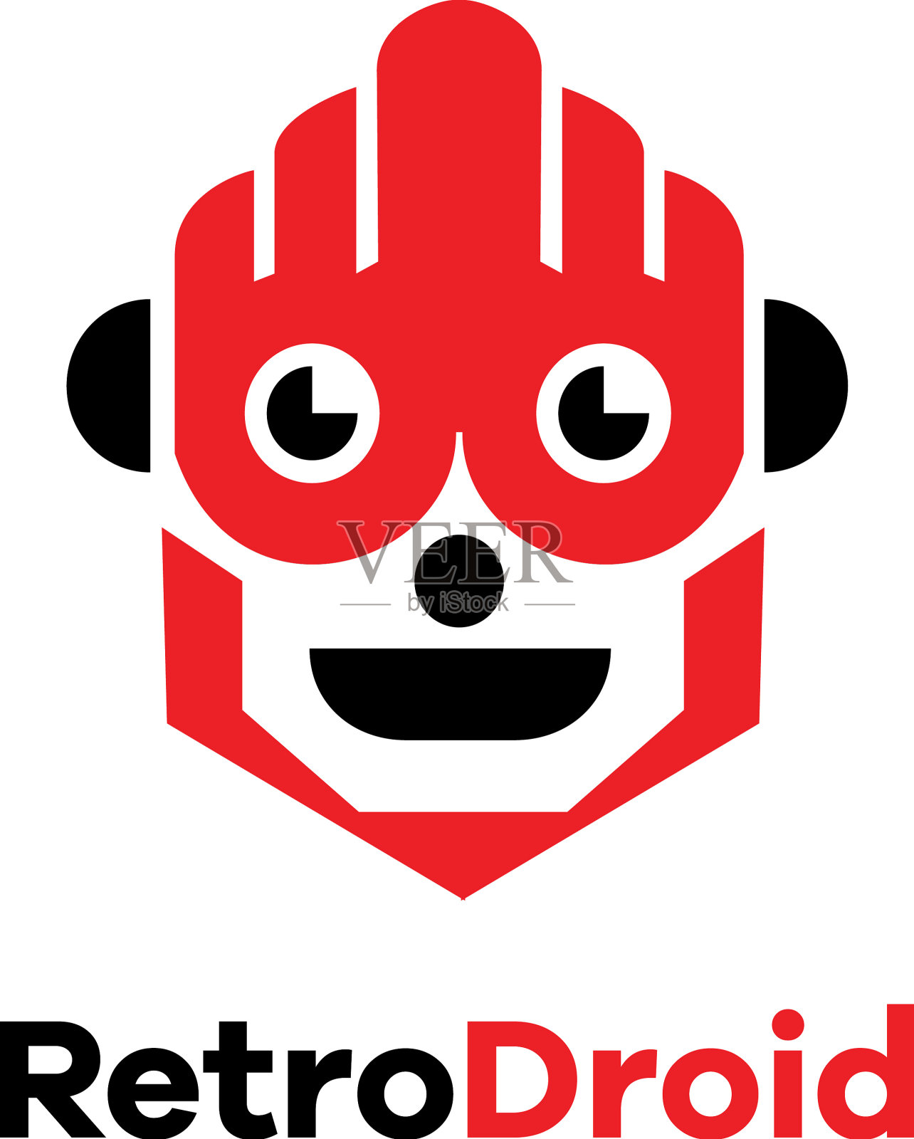 智能机器人的标志插画图片素材