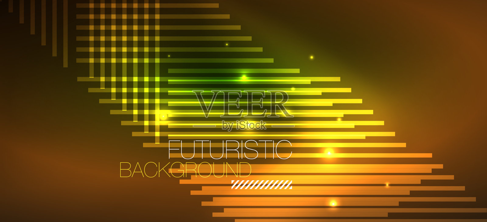 背景壁纸霓虹发光的线条和插画图片素材