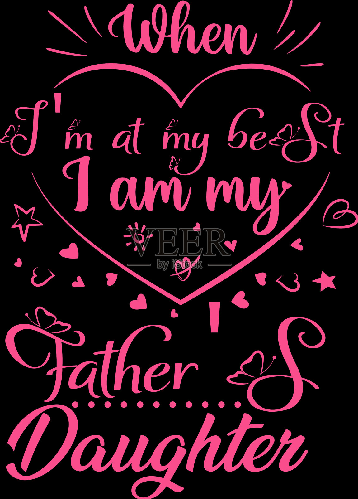 爸爸的t恤设计插画图片素材