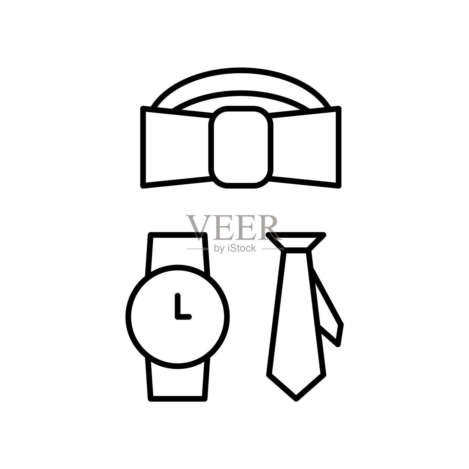 男士个人配件图标eps 10手表图标素材