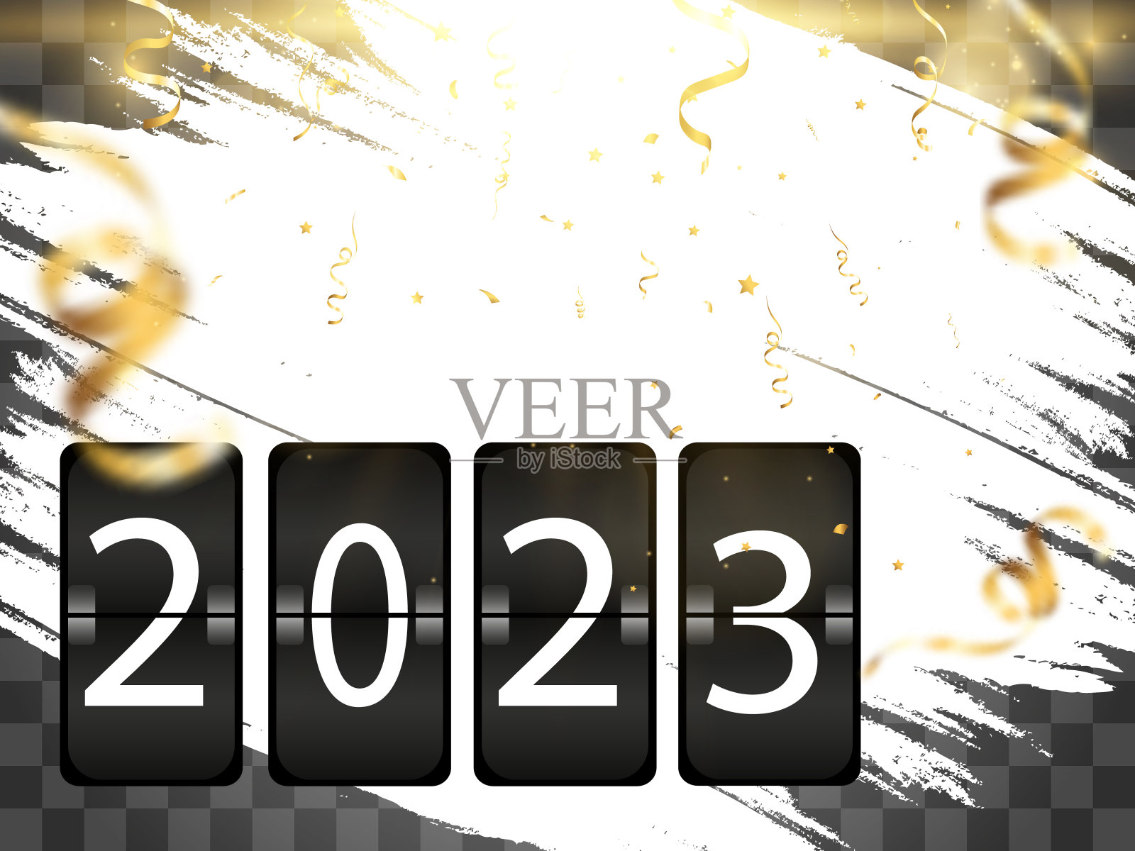 现实的数字计分板。替换背景上的数字。插画图片素材