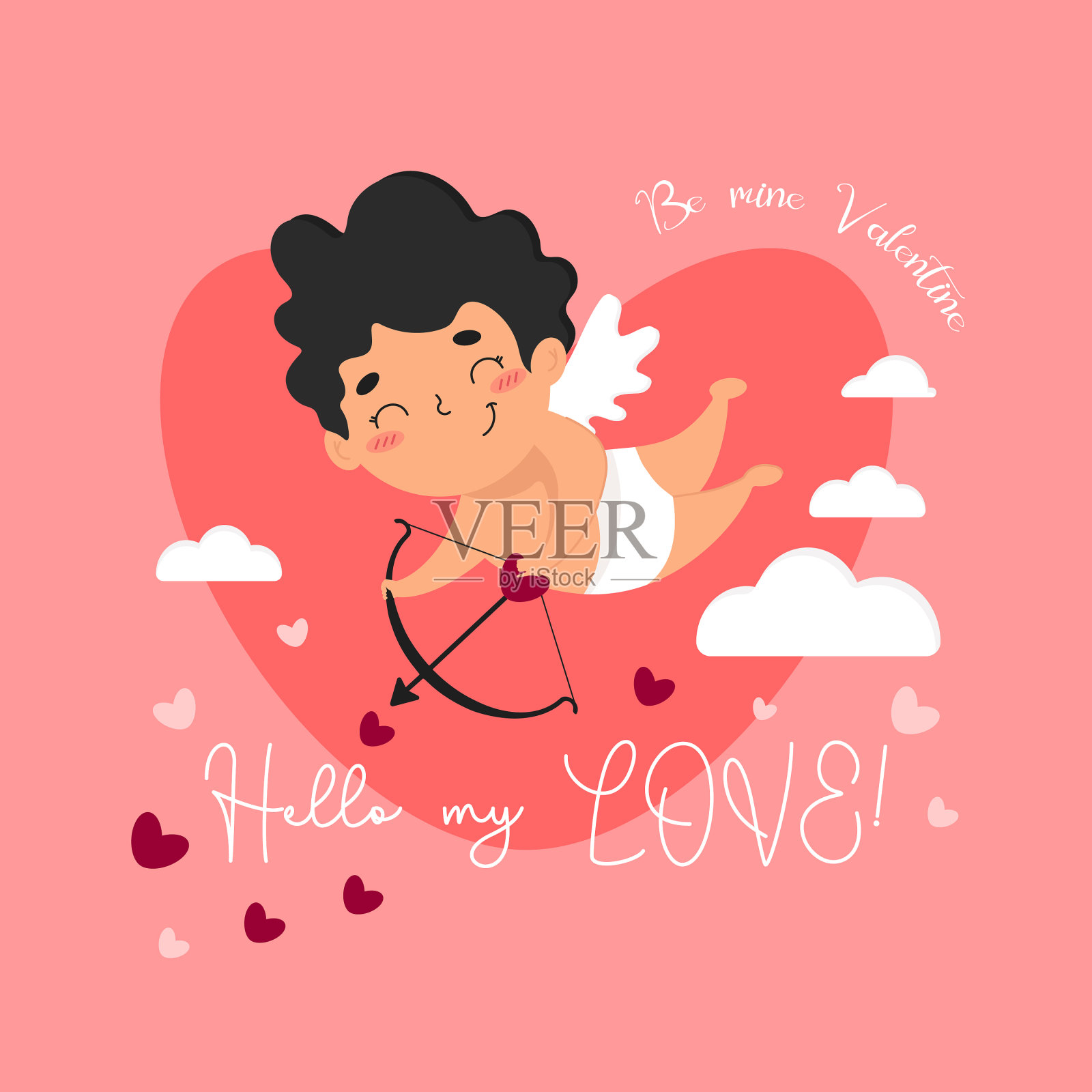 圣瓦伦丁插画图片素材