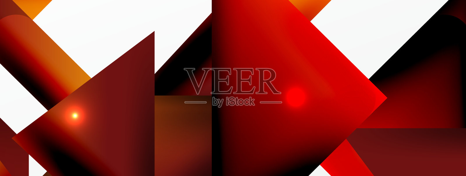 动态三维几何抽象背景插画图片素材