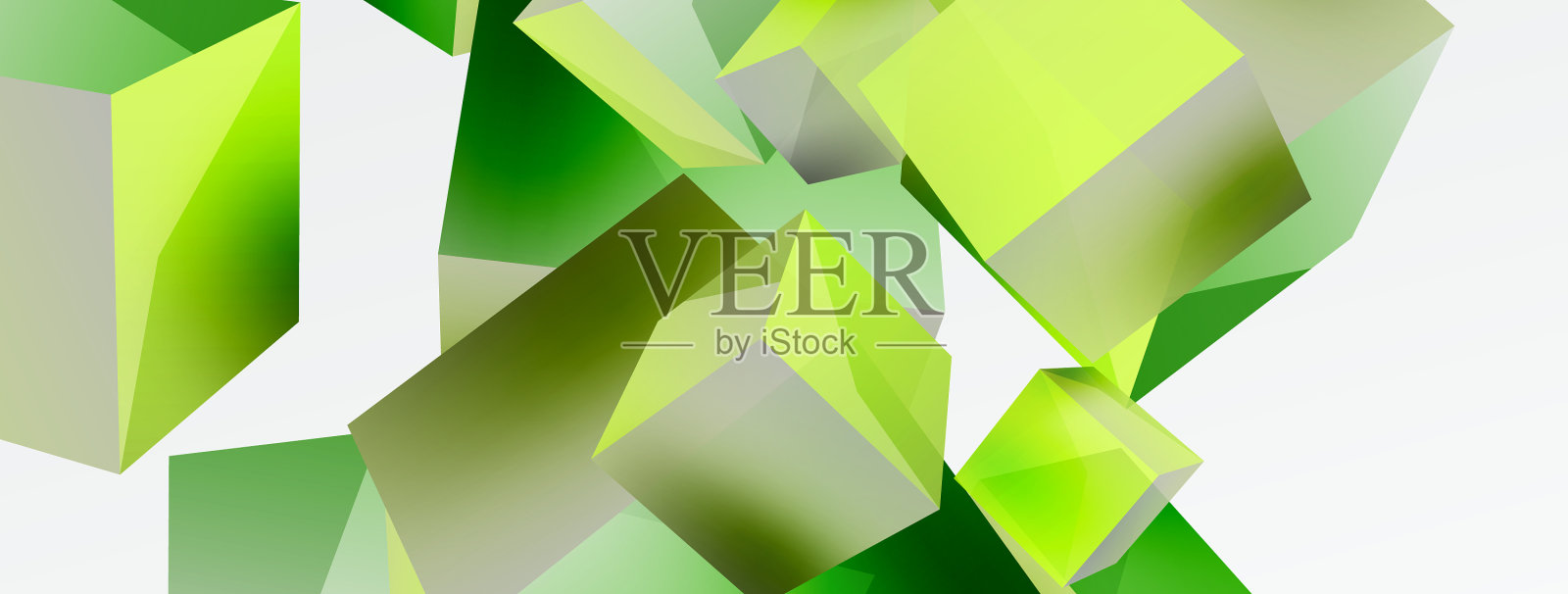 3d抽象背景飞行立方体插画图片素材