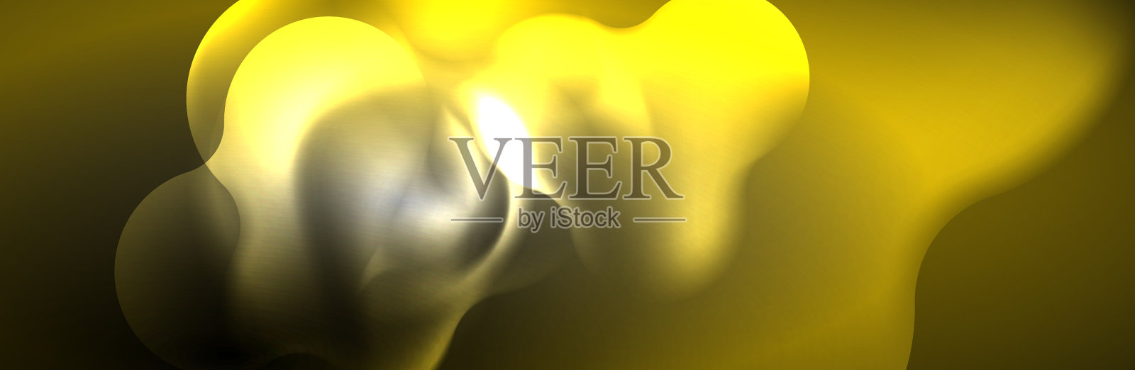 闪烁的霓虹灯抽象的形状组成插画图片素材