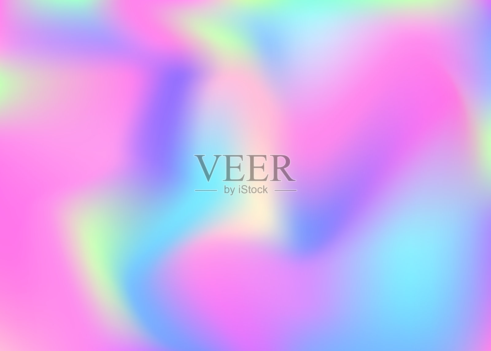 全息图的背景。独角兽。彩虹色的梯度。蓝色的再保险插画图片素材