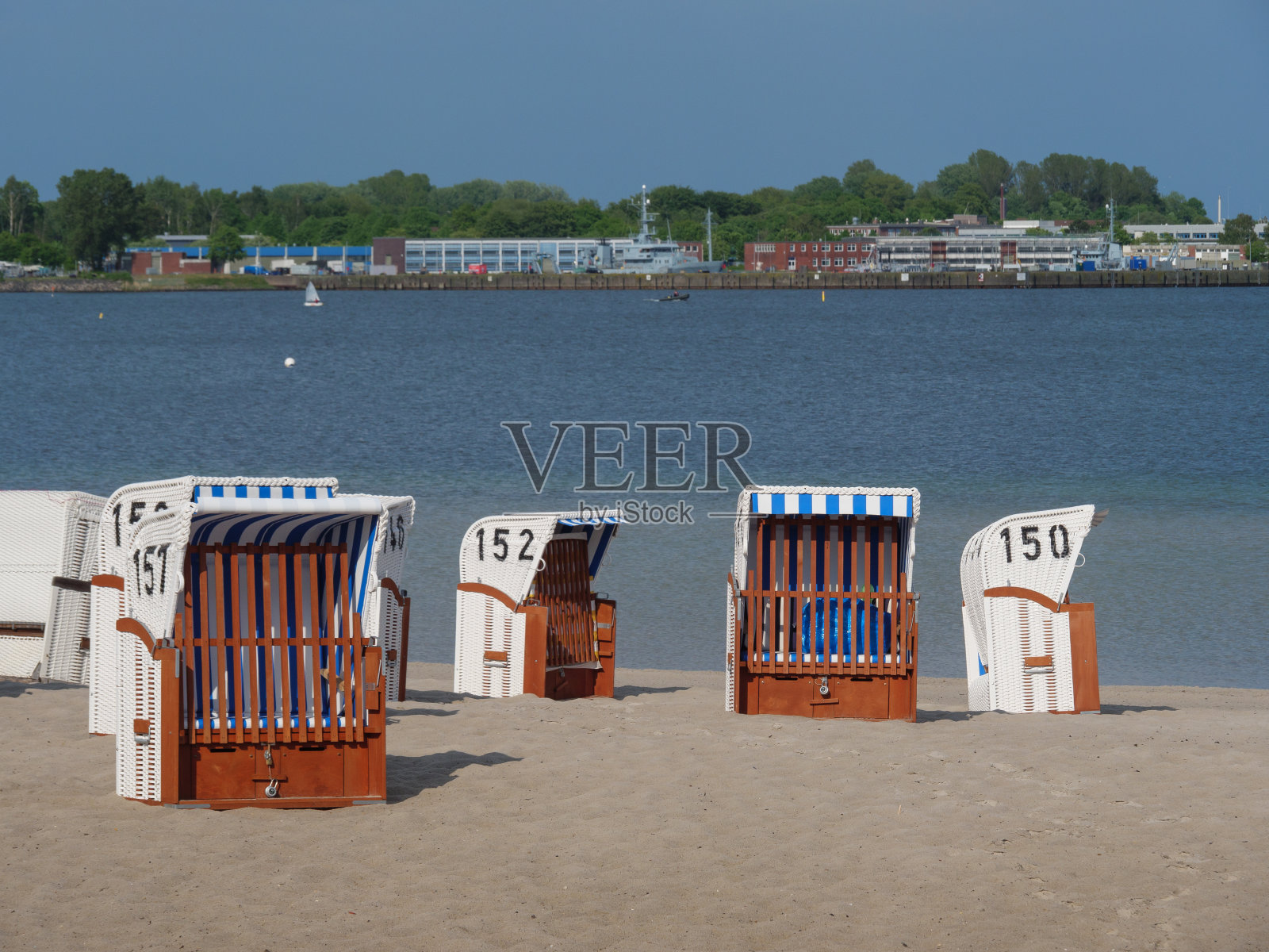 德国波罗的海的Eckernfoerde海滩照片摄影图片