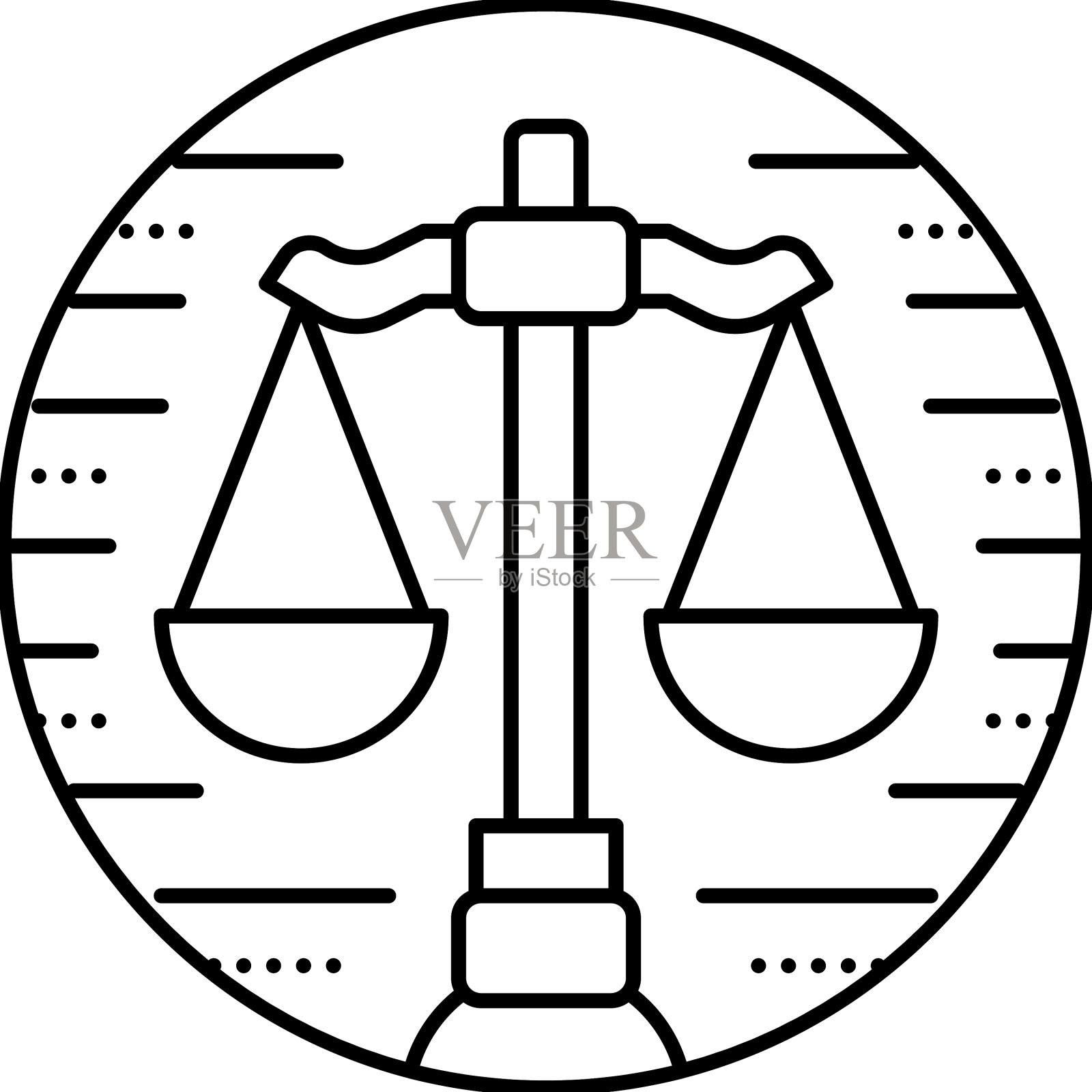 秤生肖线图标图标素材