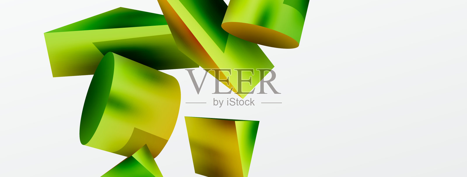 3d抽象背景形状3d三角形插画图片素材