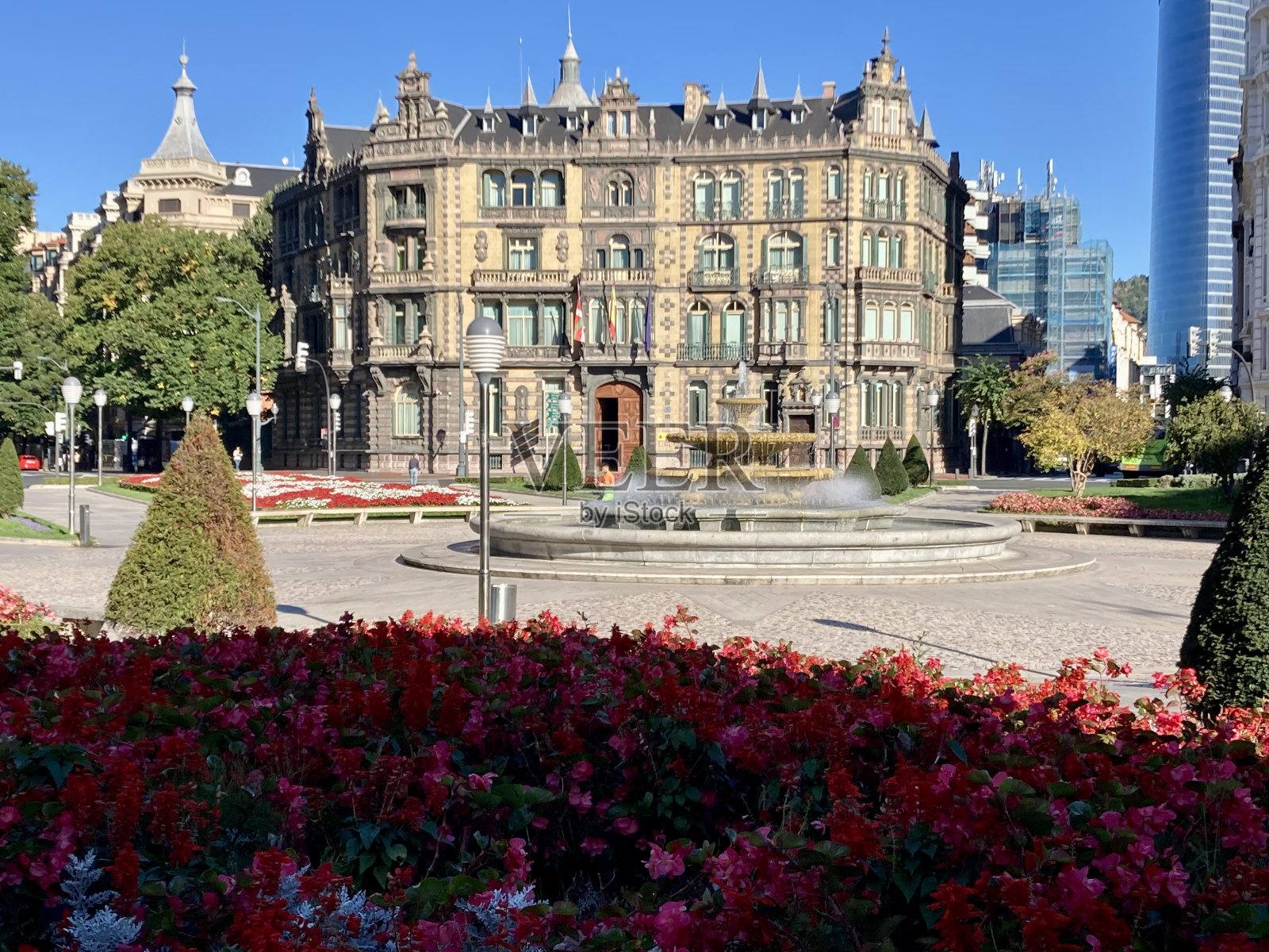 西班牙 - 毕尔巴鄂 - 莫尤阿广场照片摄影图片