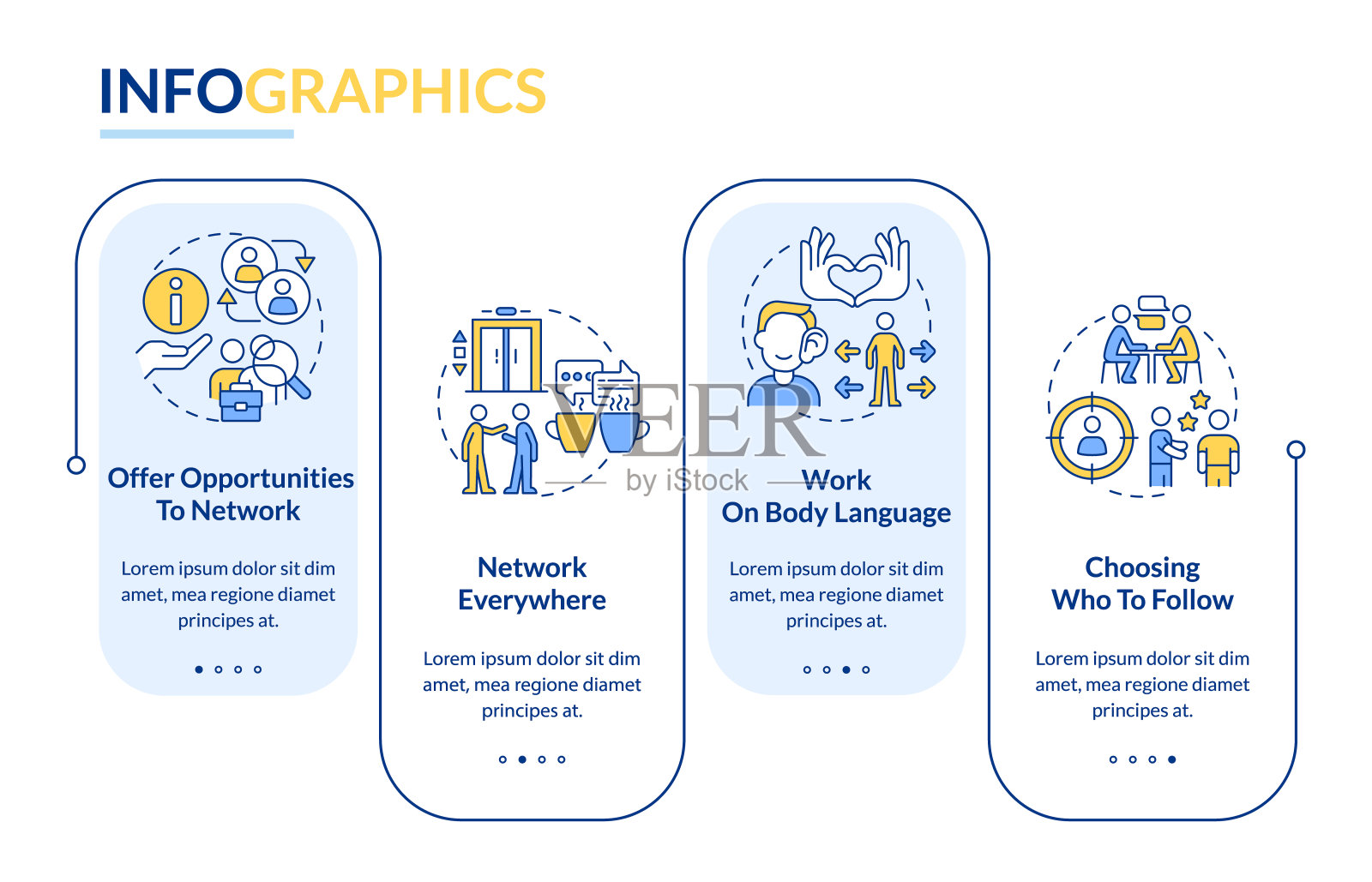 网络专家矩形信息图模板设计模板素材