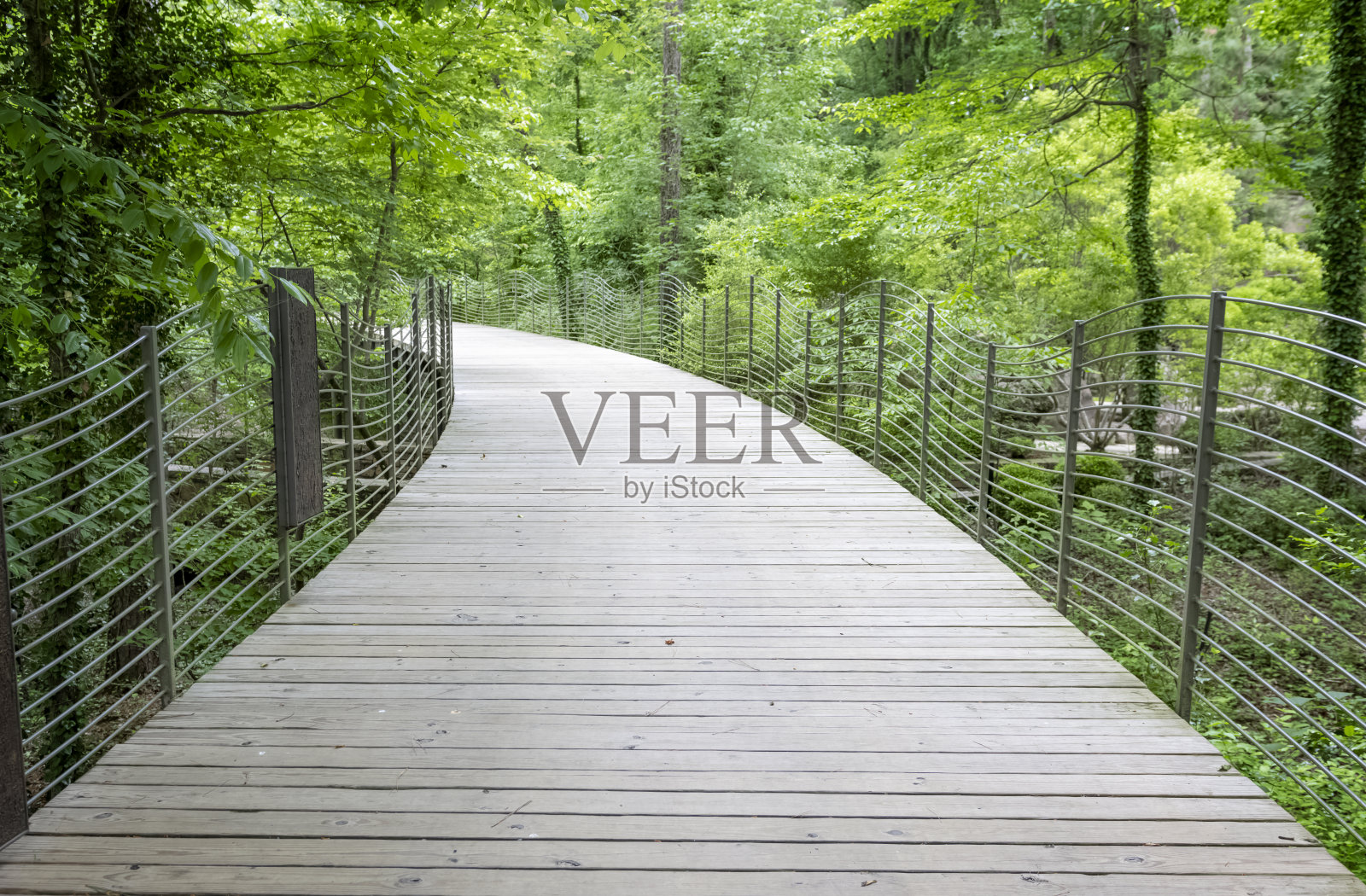 弯曲的木桥照片摄影图片