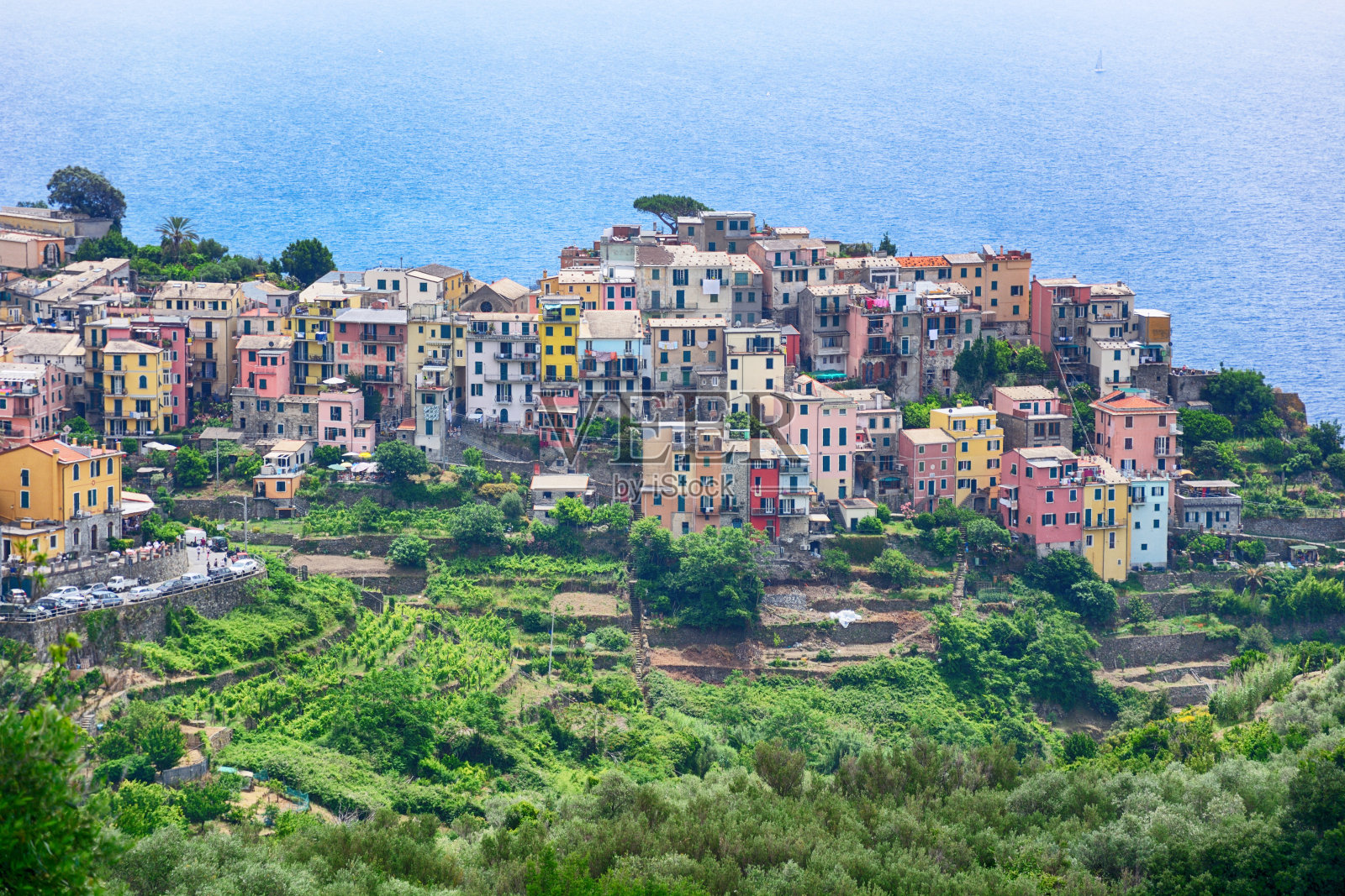 意大利五个国家的科尼利亚镇照片摄影图片