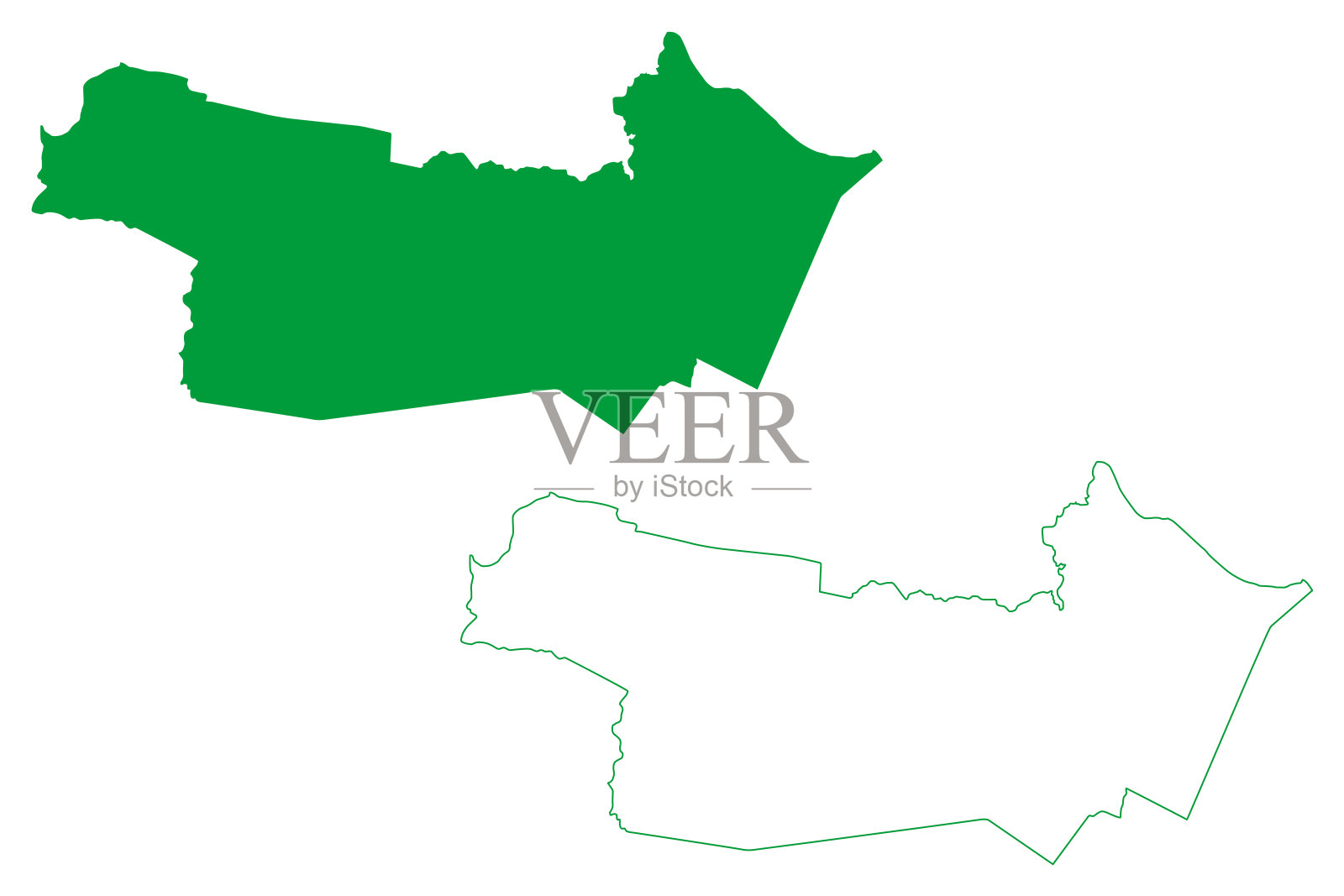 Sao Goncalo do Amarante市(Ceará state, municipality of Brazil, federal Republic of Brazil)地图矢量插图,涂鸦Sao Gonçalo do Amarante地图插画图片素材