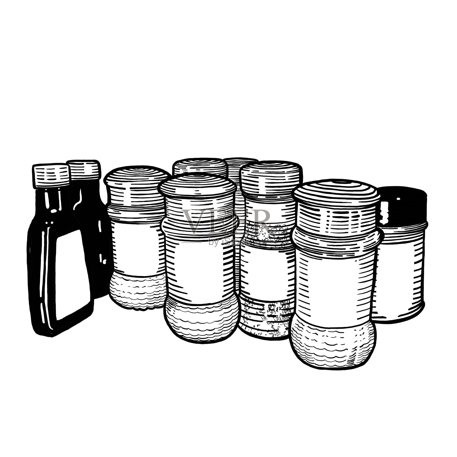 香料容器插画图片素材