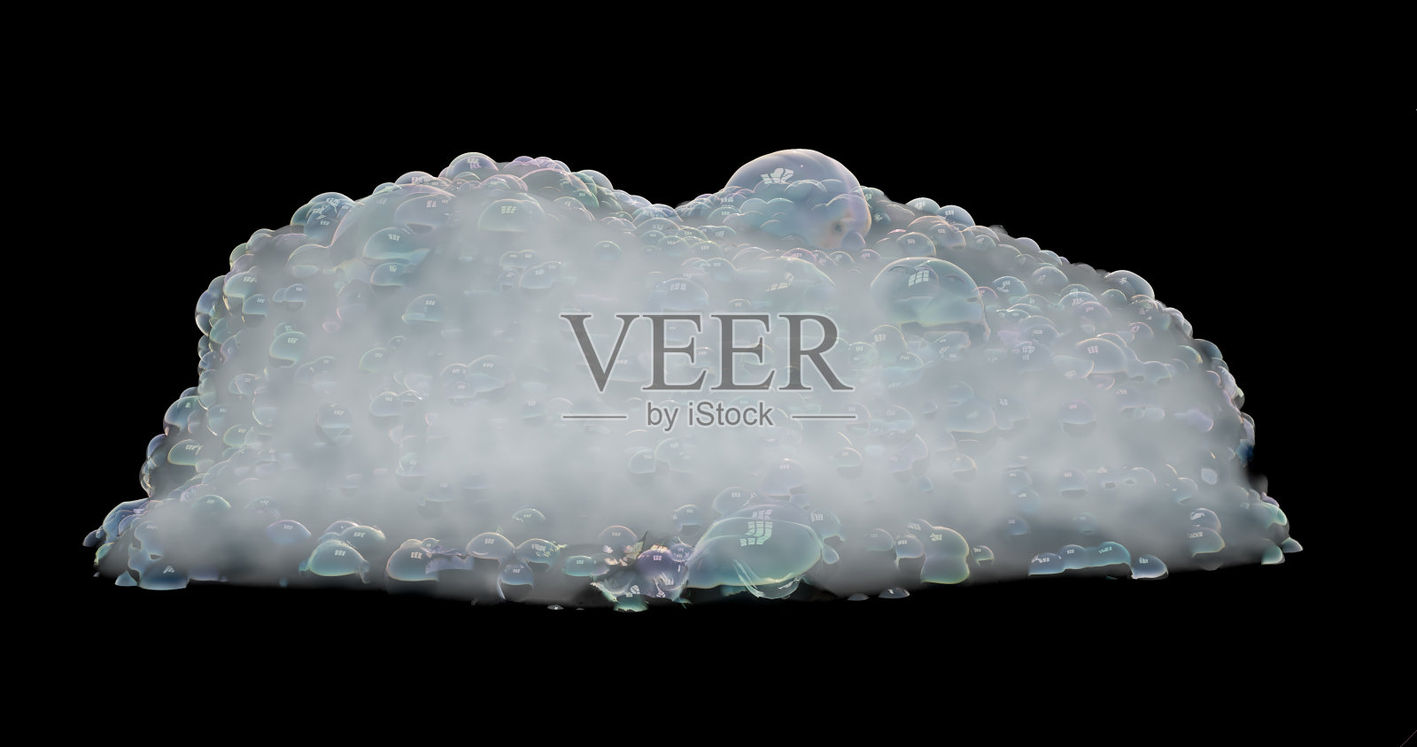 泡沫,泡沫隔离在黑色,与裁剪路径纹理和背景照片摄影图片