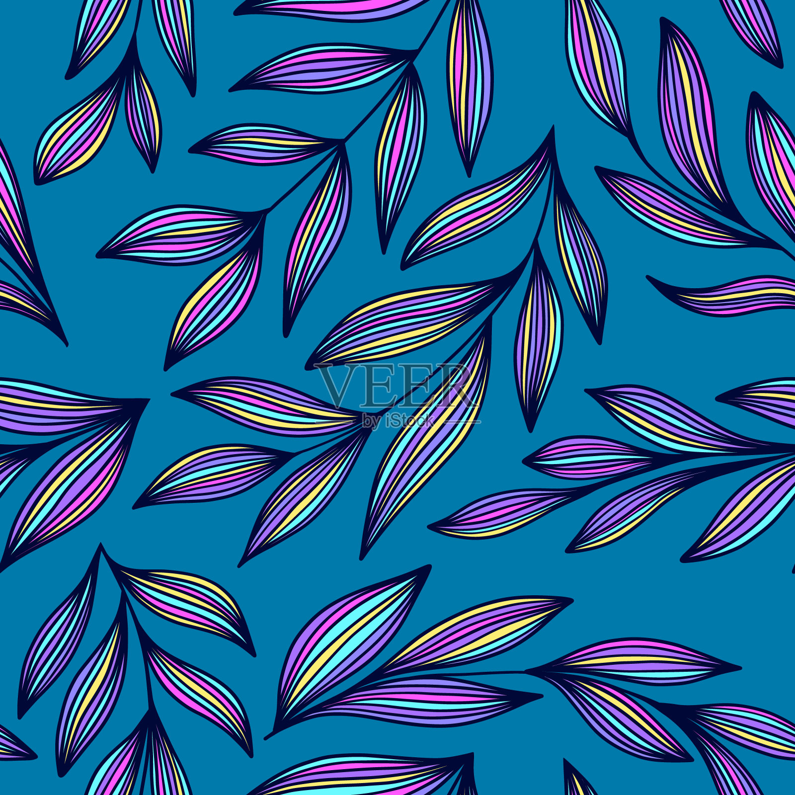 模式与分支插画图片素材