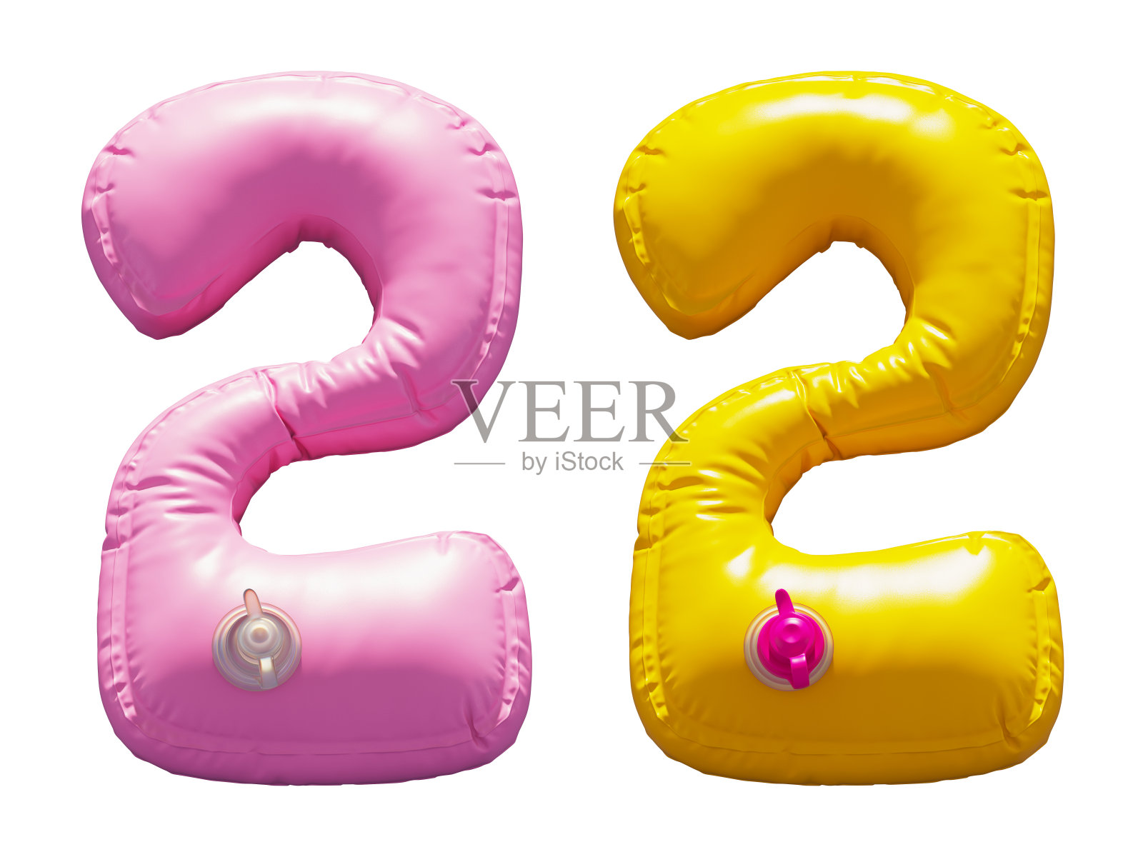 充气游泳环字母。2号照片摄影图片