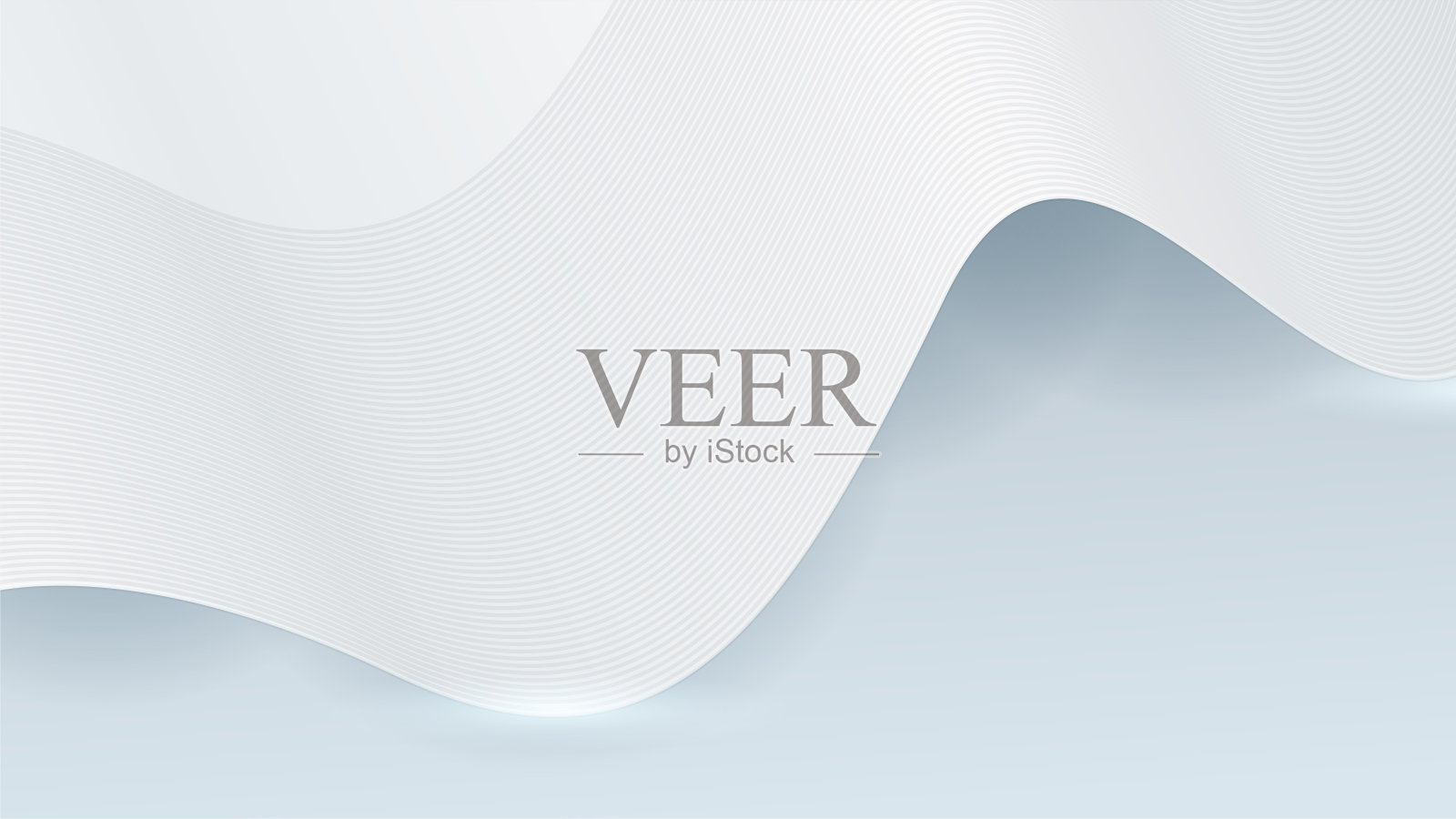 白色抽象的现代背景设计。抽象的白色波浪几何形状与未来技术概念旗帜背景插画图片素材