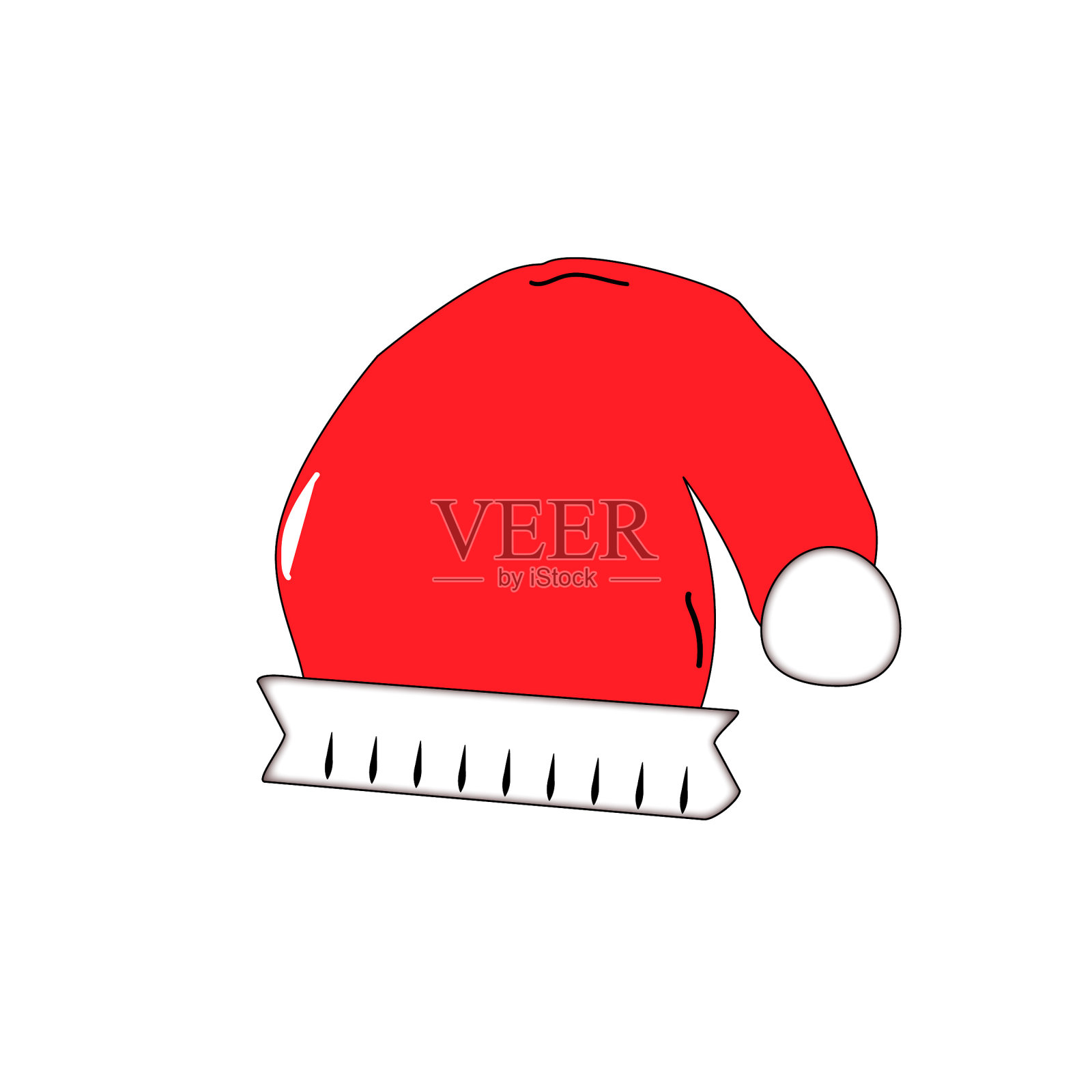 圣诞帽子插画图片素材