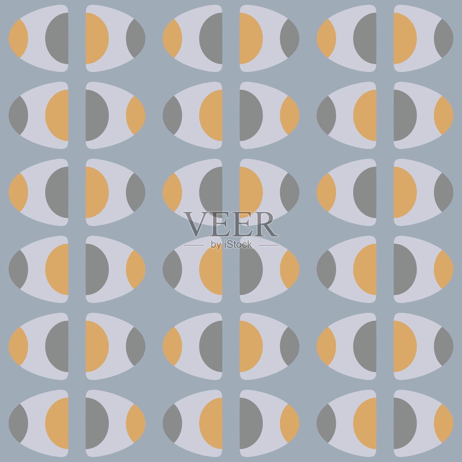 抽象的圆形装饰,用于装饰任何表面或事物。无缝模式。插画图片素材