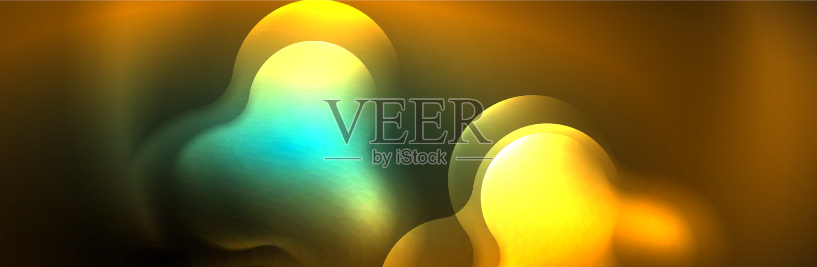 魔术霓虹灯发光抽象的背景插画图片素材