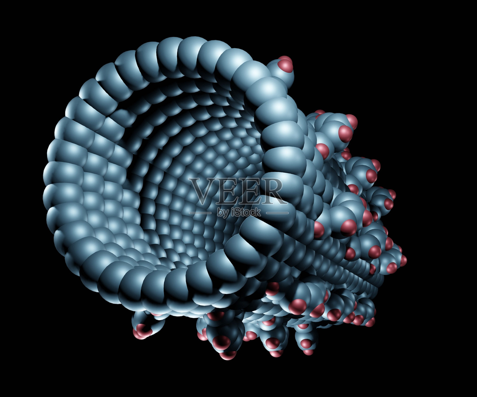 多齿隔离富勒烯纳米齿轮照片摄影图片