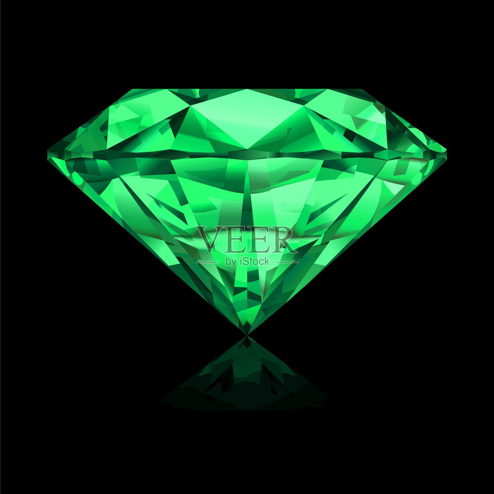 现实的翡翠向量插画图片素材