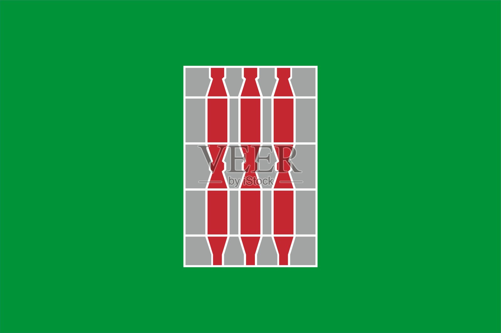 翁布里亚国旗。地区的意大利。矢量插图。插画图片素材