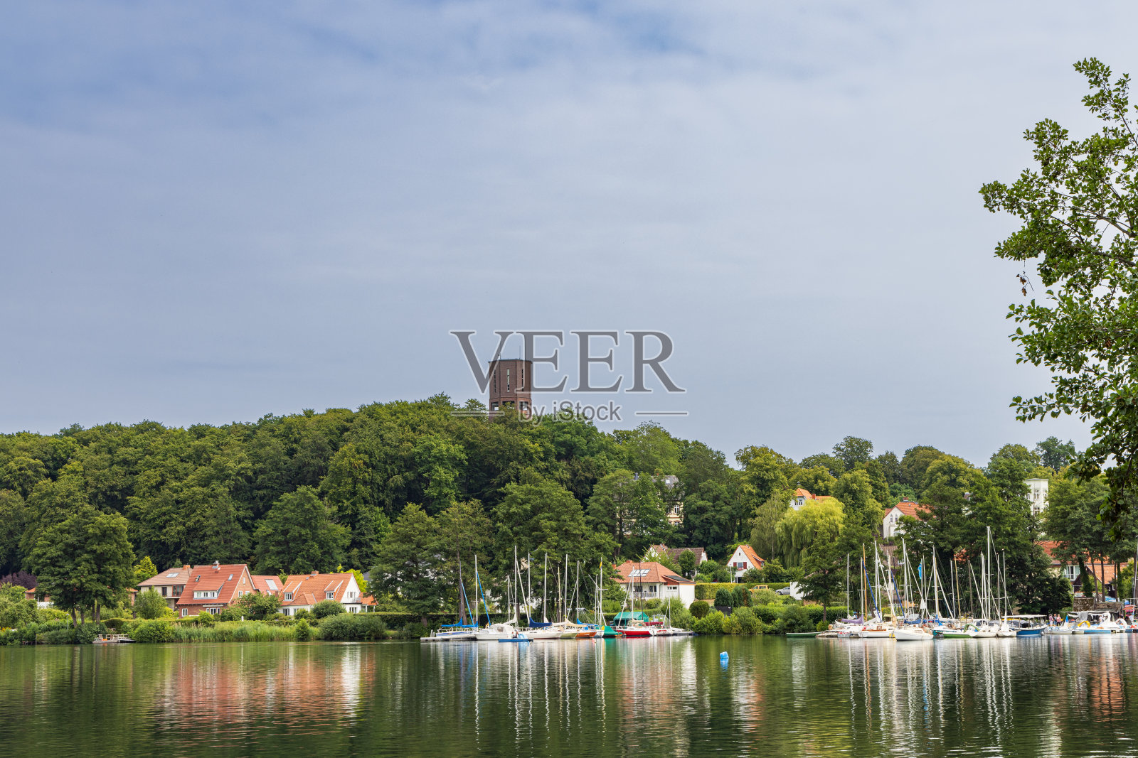 德国Ratzeburg镇的风景照片摄影图片