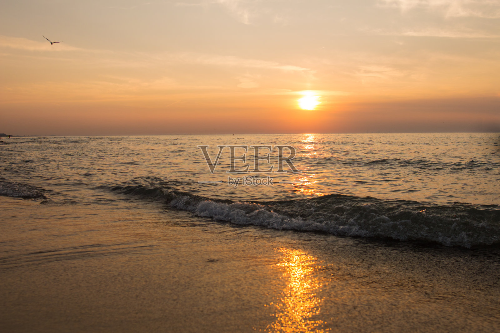 湖日落照片摄影图片