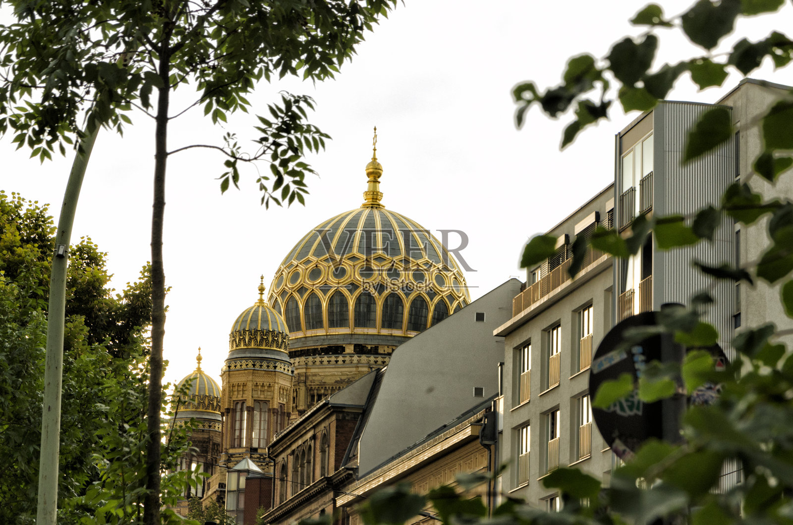 柏林新犹太教堂照片摄影图片