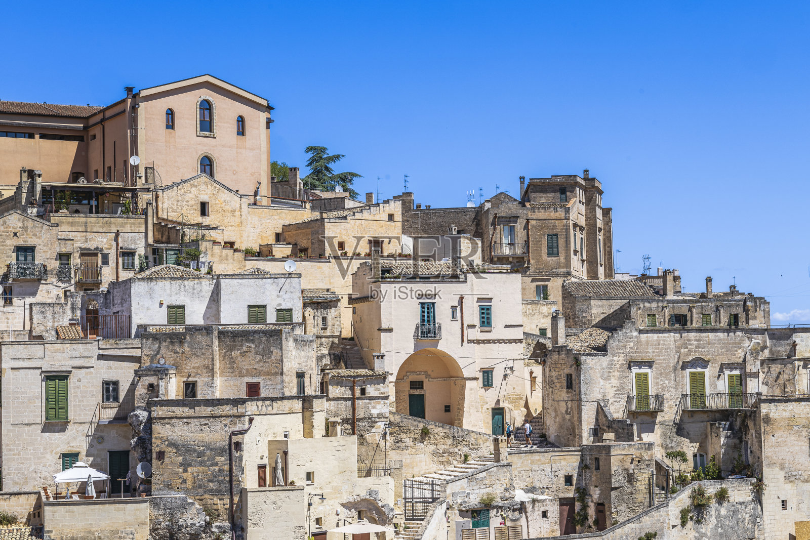 意大利南部巴利利卡塔马泰拉老城的Sassi照片摄影图片