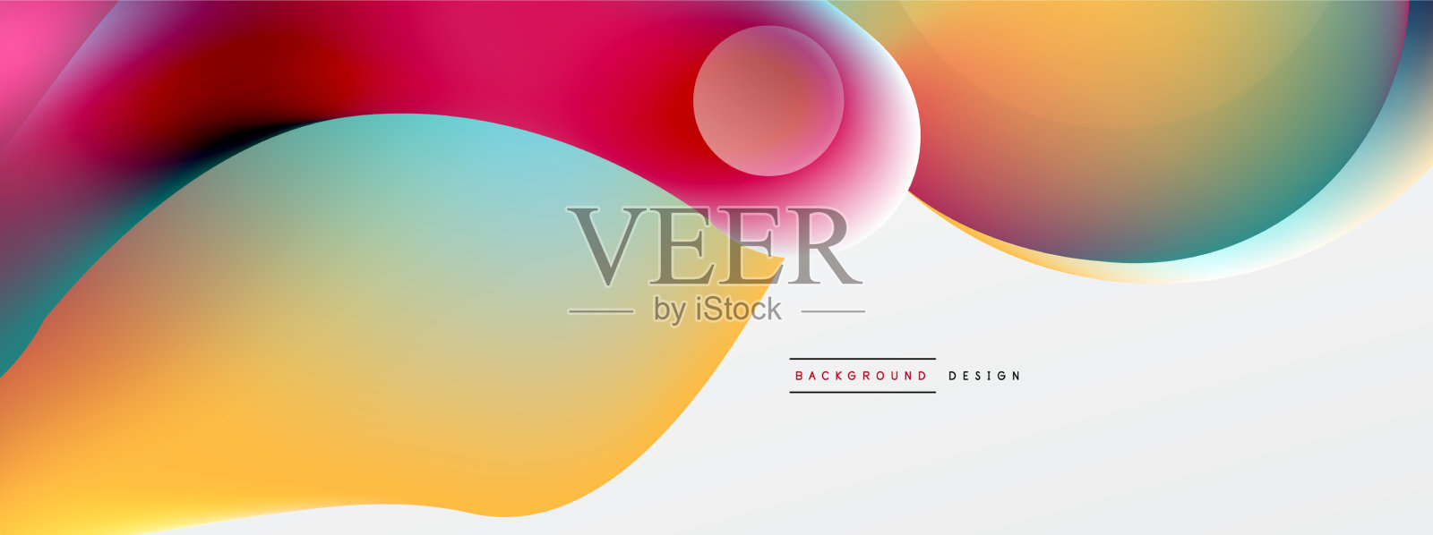 流体抽象背景圆形状和圆插画图片素材