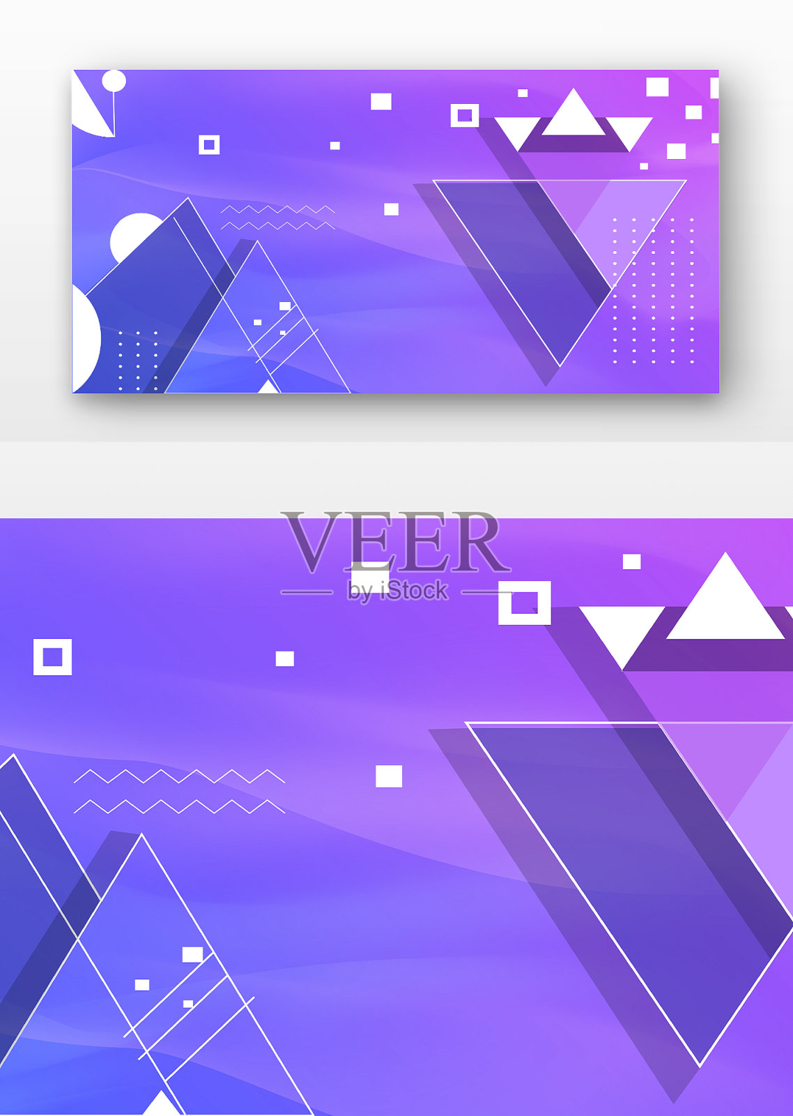 紫色几何背景插画图片素材