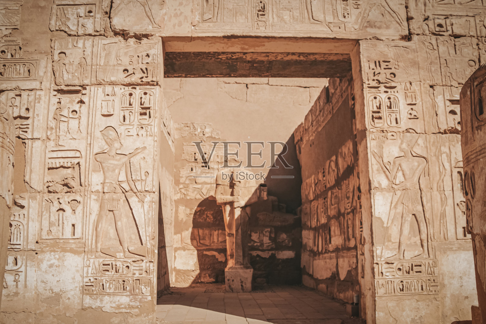 埃及卡纳克神庙遗址,卢克索最大的露天博物馆照片摄影图片