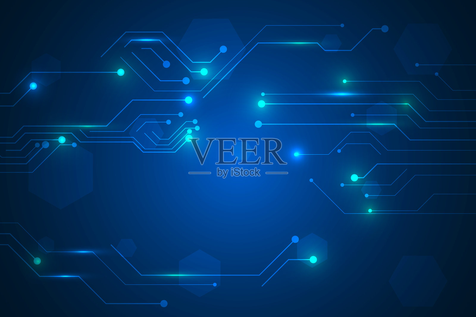 未来和创新抽象电路板背景插图。插画图片素材